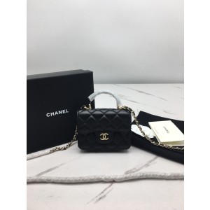 샤넬 탑핸들 플랩백 샴페인골드 / 빈티지골드 AP2200