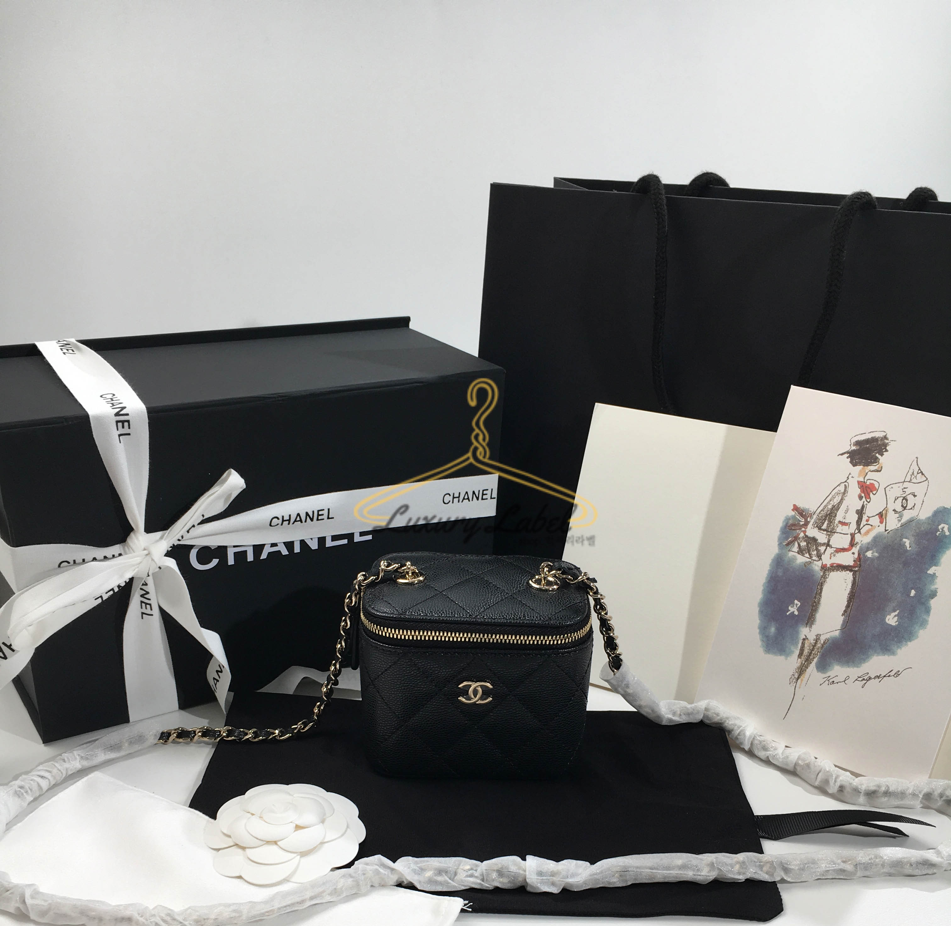 샤넬 베니티 미니 백 신형 (캐비어)