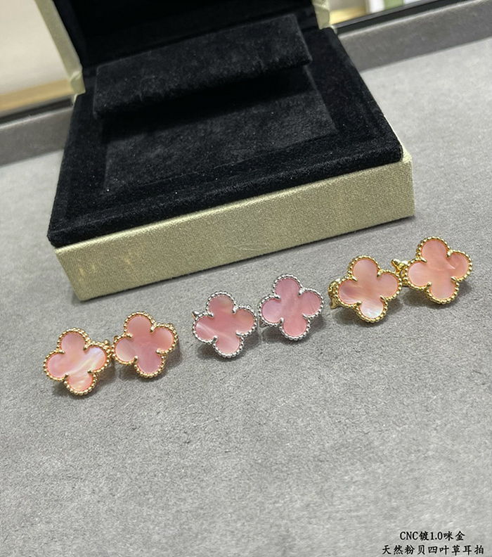 반클 알함브라 빈티지 이어링 귀걸이 (컬러 연핑크)