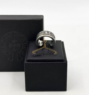 크롬하츠 스크롤 라벨 말발굽 링