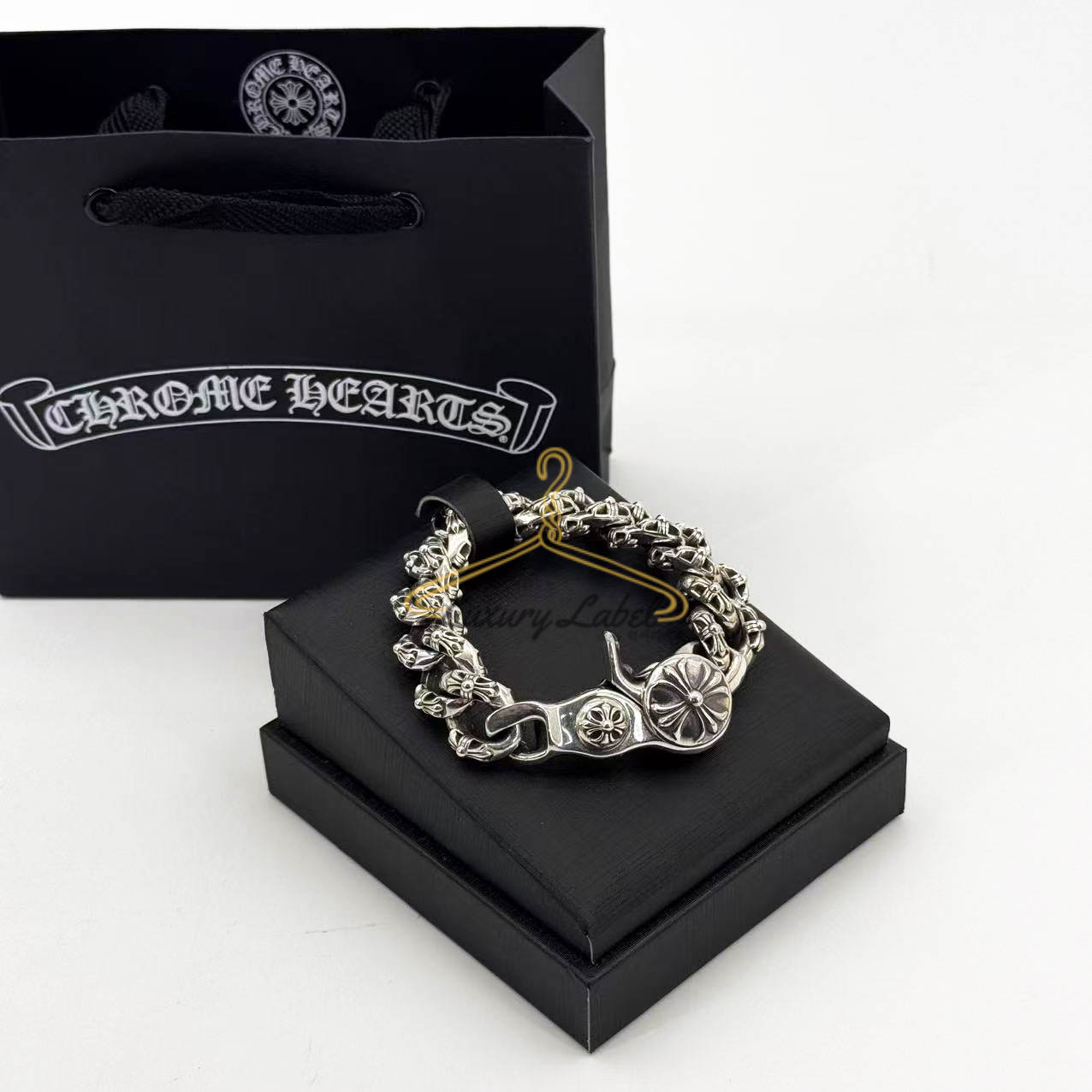 크롬하츠 필리그리 팬시 클립 Flower 팔찌