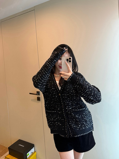 톰브라운 트위드 가디건