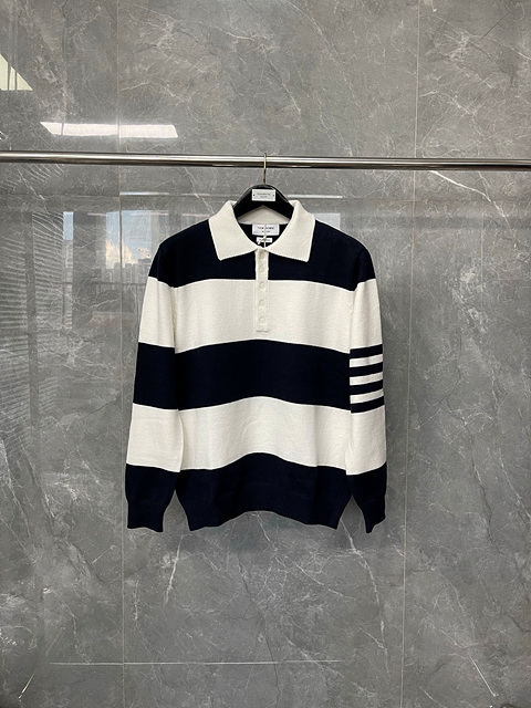 톰브라운 스트라이프 카라 니트 (남성용)