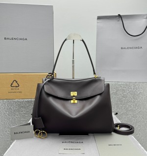 발렌시아가 로데오 미디움 핸드백 (컬러 브라운) (버클컬러 금장)