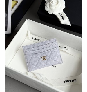 샤넬 25S 캐비어 카드홀더 (컬러 퍼플)