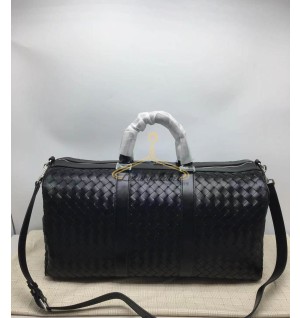 보테가 베네타 인트레치아토 더플백 55 (컬러 블랙)