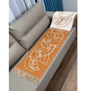 에르메스 H 카사크 앙트렐락 에퀘스트르 캐시미어 머플러