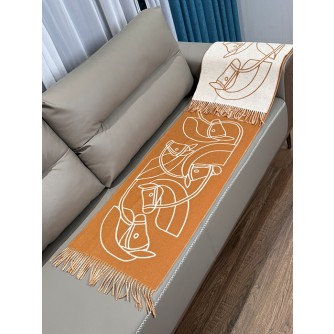 에르메스 H 카사크 앙트렐락 에퀘스트르 캐시미어 머플러