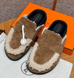 에르메스 시어링 고 뮬 (handmade ver.)