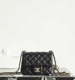 샤넬 25K 라이트 골드볼 쁘띠삭 플랩백