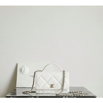 샤넬 25K 빅 퀼팅 탑핸들 WOC