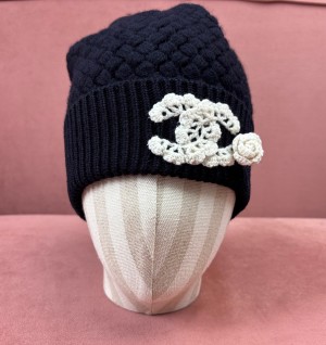 샤넬 CC 로고 캐시미어 비니