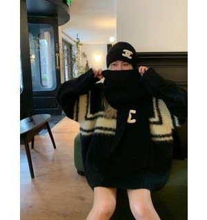 샤넬 CC 로고 크로셰 캐시미어 비니