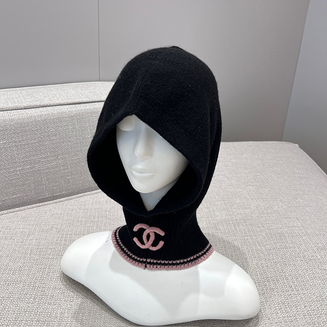 샤넬 CC 로고 후드 바라클라바