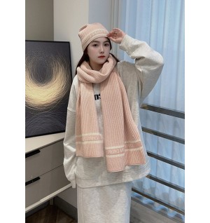 디올 오블리크 로고 니트 비니 & 머플러