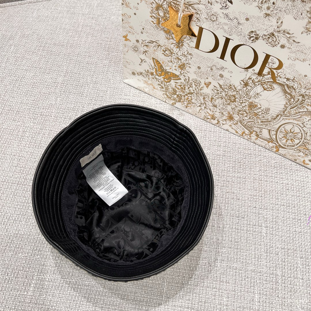 디올 오블리크 자카드 리버시블 버킷햇