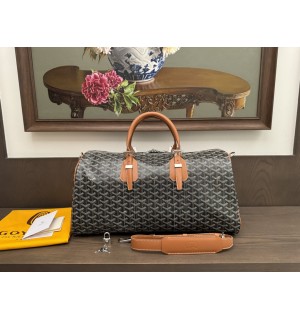 고야드 크로아지에 보스턴백 45cm/50cm (컬러 블랙탄 브라운) (신형)