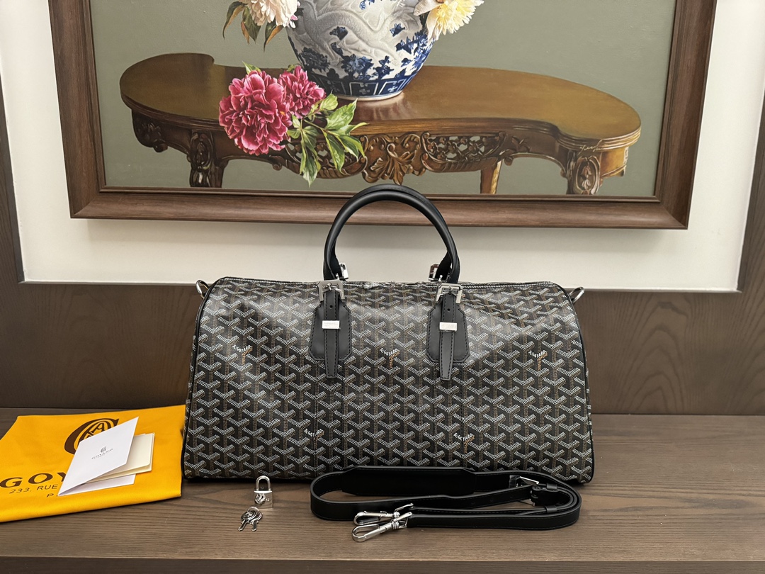 고야드 크로아지에 보스턴백 45cm/50cm (컬러 블랙) (신형)