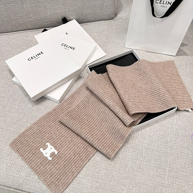 셀린느 캐시미어 비니 & 머플러