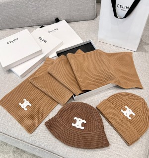 셀린느 캐시미어 비니, 버킷햇 비니 & 머플러