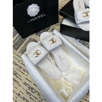 샤넬 턴락 뮬 샌들 G46119 (컬러 화이트)